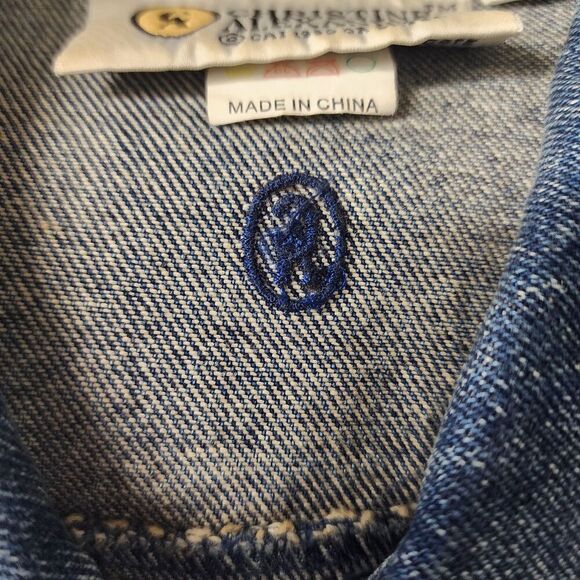 Christine Alexander Denim Jacket Women L Blue Vintage Western Rhinestone Bling - Picture 14 of 16